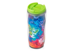 Noname Термокружка «Mony» 400мл, под цифровую печать, прозрачный/зеленый