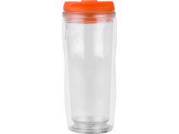 Noname Термокружка «Mony» 400мл, под цифровую печать, прозрачный/оранжевый