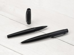 UMA Ручка металлическая шариковая VIP GUM soft-touch с зеркальной гравировкой
