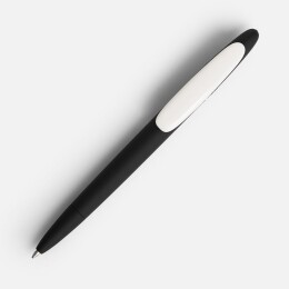 Prodir Ручка шариковая Prodir DS5 TRR-P Soft Touch, черная с белым
