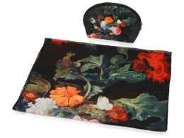 Noname Набор «Цветы»: косметичка и шарф