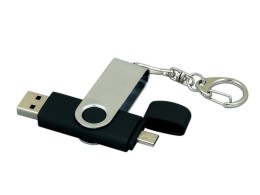 Noname USB/micro USB-флешка на 16 Гб с поворотным механизмом
