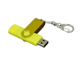 Noname USB/micro USB-флешка на 16 Гб с поворотным механизмом