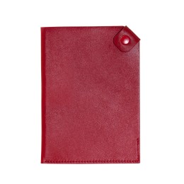 Hand Made Gifts Чехол для паспорта PURE 140*90 мм., застежка на кнопке, натуральная кожа (гладкая), красный