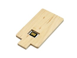 Noname USB-флешка на 16 Гб в виде деревянной карточки с выдвижным механизмом