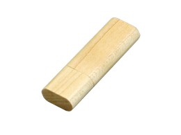 Noname Флешка эргономичной прямоугольной формы, с округленными краями, дерево, 64 Гб, натуральный