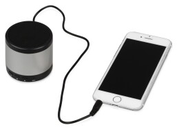 Noname Портативная колонка «Ring neon» с белой подсветкой корпуса, серебристый