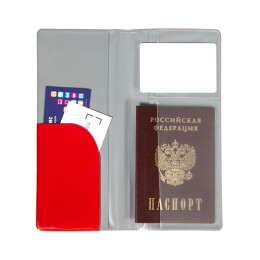 Happy gifts Обложка для тревел-документов "Flight" 10,3 x 21,8 см, ПВХ, синий