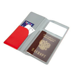Happy gifts Обложка для тревел-документов "Flight" 10,3 x 21,8 см, ПВХ, синий