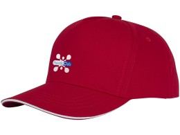 Noname Пятипанельная кепка-сендвич Ceto, красный