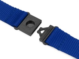 Noname Ланьярд с карабином и замком безопасного разрыва, синий