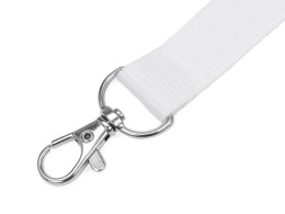 Noname Ланьярд с карабином и замком безопасного разрыва, белый