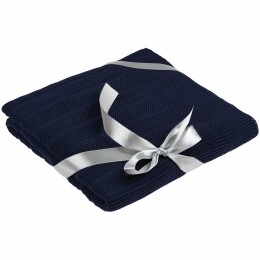 teplo Плед Field, темно-синий