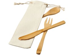 Noname Набор столовых приборов Celuk из бамбука, натуральный