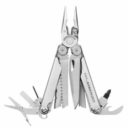 Leatherman Мультитул Wave Plus с кожаным чехлом, серебристый
