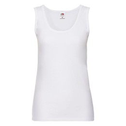 Textile Майка женская "Lady-Fit Valueweight Vest", белый_M, 100% х/б, 160 г/м2