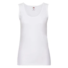 Textile Майка женская "Lady-Fit Valueweight Vest", белый_M, 100% х/б, 160 г/м2