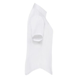 Textile Рубашка "Lady-Fit Short Sleeve Oxford Shirt", белый_L, 70% х/б, 30% п/э, 130 г/м2