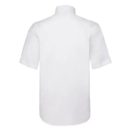 Textile Рубашка "Short Sleeve Oxford Shirt", белый_2XL, 70% х/б, 30% п/э, 130 г/м2