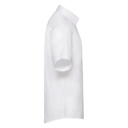 Textile Рубашка "Short Sleeve Oxford Shirt", белый_2XL, 70% х/б, 30% п/э, 130 г/м2