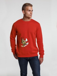 Соль Толстовка «Ну, накати!», красная