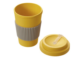 Noname Термокружка "Muffin" из натуральных волокон, желтый