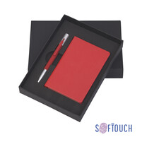 Подарочный набор "Сицилия", покрытие soft touch красный