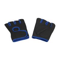 Перчатки для фитнеса "Рекорд" размер M черный с синим