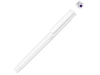 Капиллярная ручка в корпусе из переработанного материала rPET "RECYCLED PET PEN PRO FL», белый с фиолетовыми чернилами