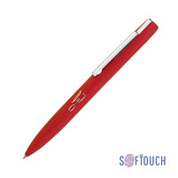 Ручка шариковая "Mercury", покрытие soft touch красный