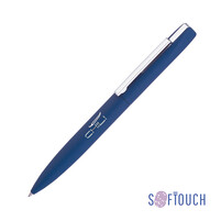 Ручка шариковая "Mercury", покрытие soft touch темно-синий