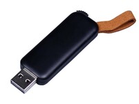 USB 2.0- флешка промо на 4 Гб прямоугольной формы, выдвижной механизм