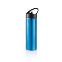 Спортивная бутылка для воды с трубочкой, 500 мл, синий