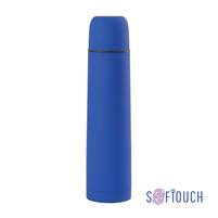 Термос "Родос", покрытие soft touch, 1 л. синий