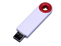 USB 2.0- флешка промо на 8 Гб прямоугольной формы, выдвижной механизм