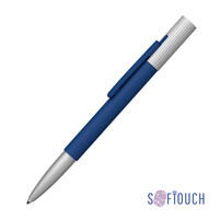 Ручка шариковая "Clas", покрытие soft touch темно-синий