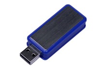 USB 3.0- флешка промо на 32 Гб прямоугольной формы, выдвижной механизм