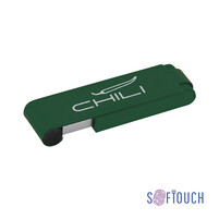 Флеш-карта "Case" 8GB, покрытие soft touch темно-зеленый