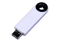 USB 2.0- флешка промо на 32 Гб прямоугольной формы, выдвижной механизм