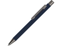 Ручка металлическая шариковая STRAIGHT GUM soft-touch с зеркальной гравировкой