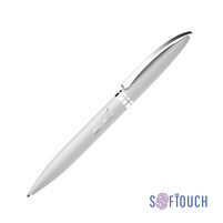 Ручка шариковая "Rocket", покрытие soft touch белый