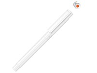 Капиллярная ручка в корпусе из переработанного материала rPET "RECYCLED PET PEN PRO FL», белый с оранжевыми чернилами