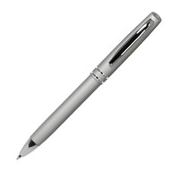 Шариковая ручка, Consul, нажимной мех-м,корпус-алюминий,покрытие-soft touch,отд.-хром, серебро