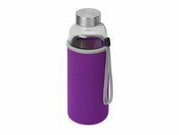 Бутылка для воды "Pure" c чехлом, 420 мл, фиолетовый