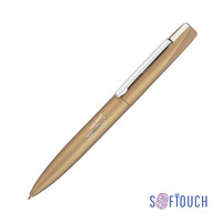 Ручка шариковая "Mercury", покрытие soft touch золотистый