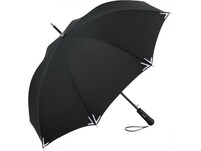 Зонт-трость «Safebrella» с фонариком и светоотражающими элементами, черный