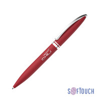 Ручка шариковая "Rocket", покрытие soft touch красный