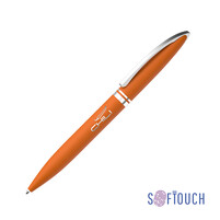 Ручка шариковая "Rocket", покрытие soft touch оранжевый