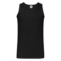 Майка мужская "Athletic Vest", черный_L, 100% х/б, 160 г/м2
