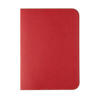 Обложка для паспорта  "Impression", 10*13,5 см, PU, красный с серым